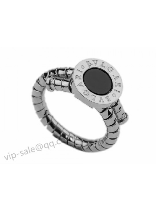 bulgari ring with black stone