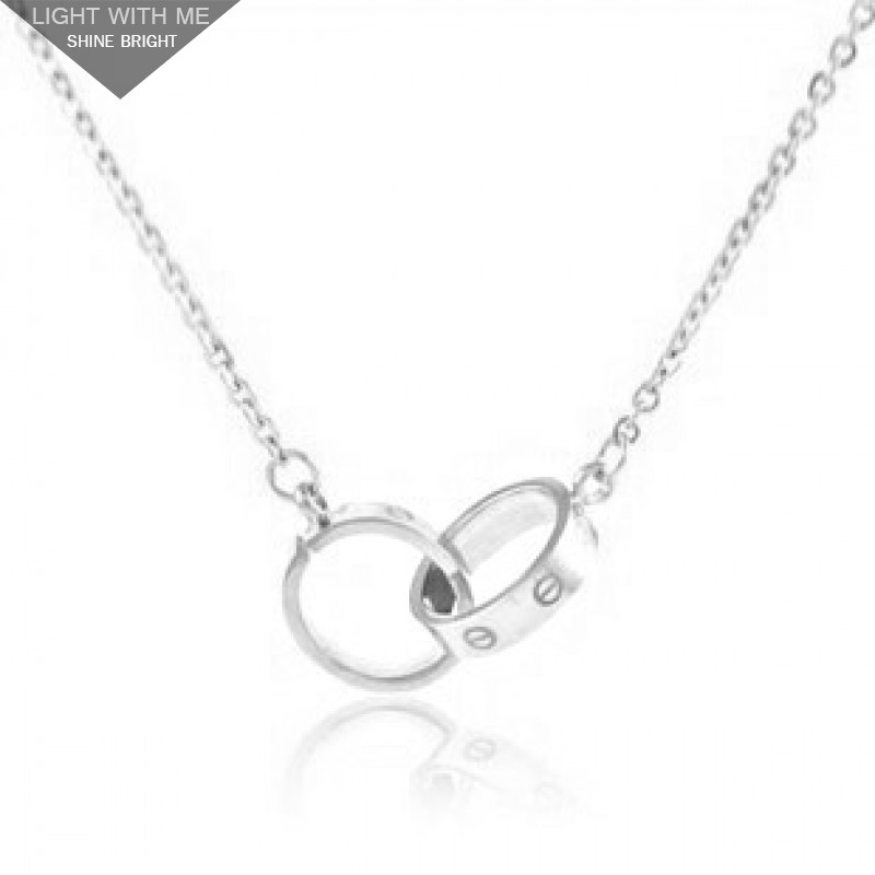 cartier silver love necklace