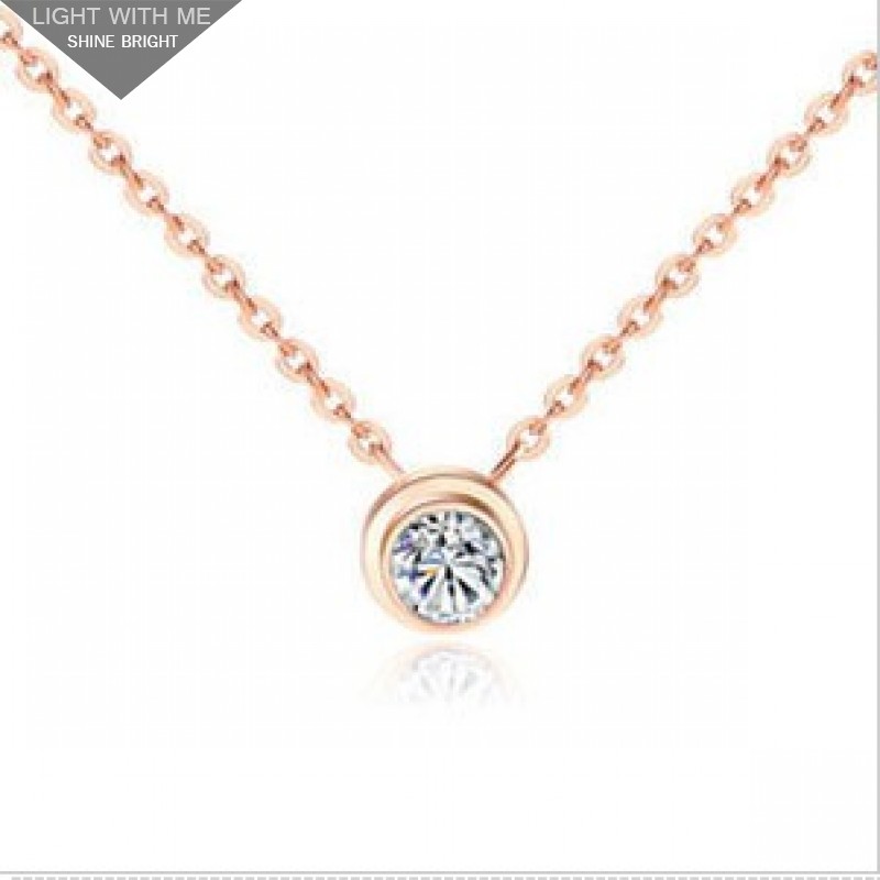 cartier necklace pink gold