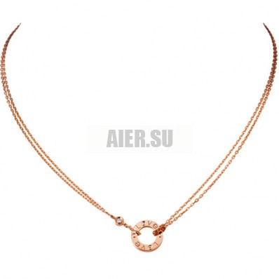 Cartier Love 18k Rose Gold and 2 Brilliant-Cut Diamonds Circle Charm  Necklace at 1stDibs | cartier love necklace 2 diamonds, cartier love  necklace dupe, love necklace, 2 diamonds