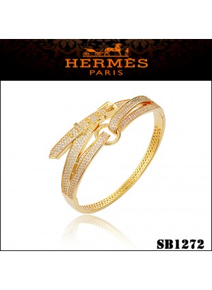 HERMES - Clic H Bracelet - Black Enamel / Silver H Twist Lock - BougieHabit