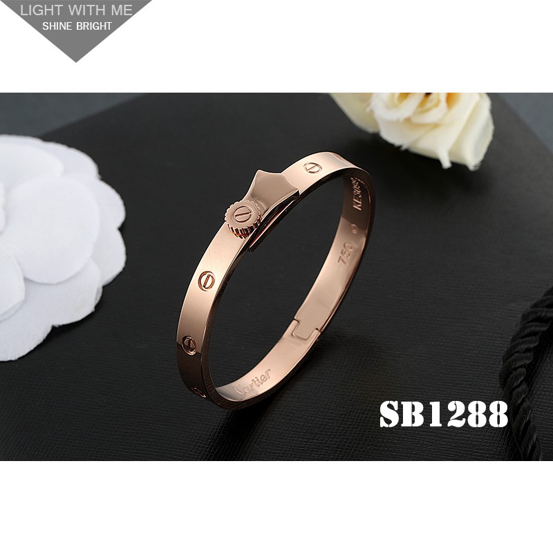 Buy Zivom Stainless Steel Cubic Zirconia Screw Bracelet Bangle Kada For  Women Gold Online at Best Prices in India - JioMart.