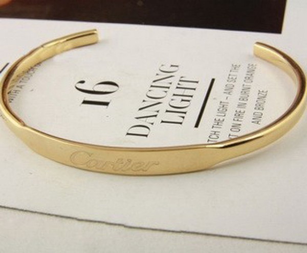 Cartier Love Bracelet Open Bangle Pink Gold [18K] No Stone Bangle Pink Gold  | Chairish