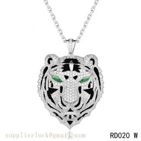 cartier panther head necklace