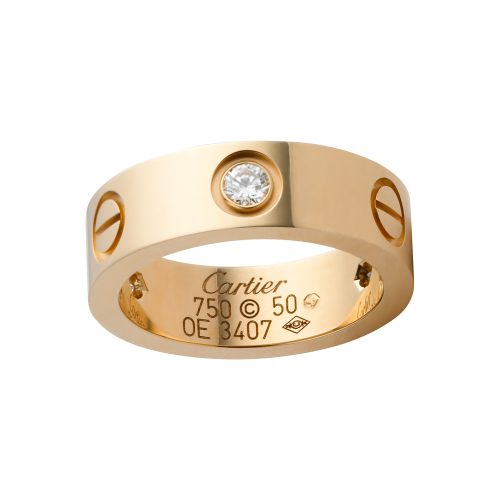 are cartier rings real gold