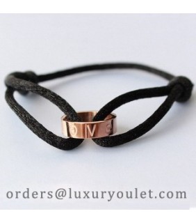 cartier love bracelet black string
