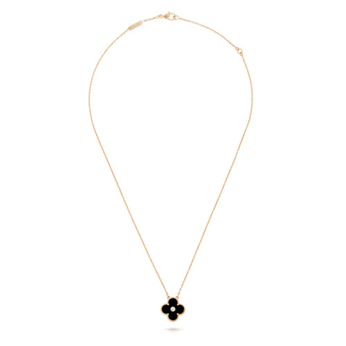Effy 14k Yellow Gold, Black Mother Of Pearl & Diamond Clover Pendant  Necklace in Metallic | Lyst