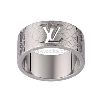 Louis Vuitton Nanogram Ring Silver Replica