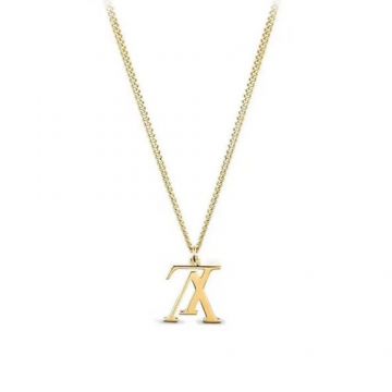 Louis Vuitton, Jewelry, Louis Vuitton Collier Monogram Chain Necklace  Orange Silver Black Metal
