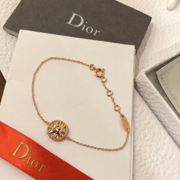 Hot Selling Christian Dior Rose Des Vents 18K Yellow Gold & White MOP Lucy  Star Pendant Jewellery Set Earring/Necklace/Bracelet