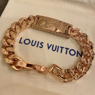 Louis Vuitton, Jewelry, Lv Leather Bracelet