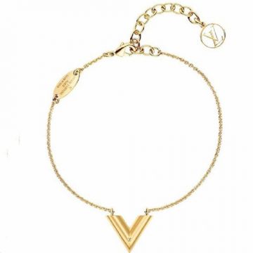 Louis Vuitton Nanogram Two-Tone Pendant Necklace - Brass Pendant